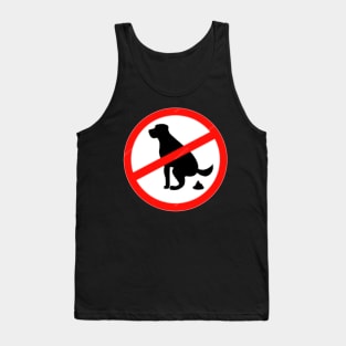 No Dog Poop Tank Top